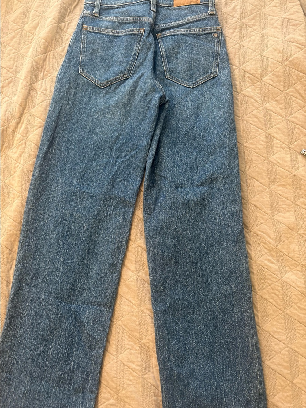 Madewell The Perfect Vintage Jeans Womens 24 Blue Wide Leg High Rise - Picture 9 of 10